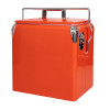 Red 17L Metal Cooler Boxes